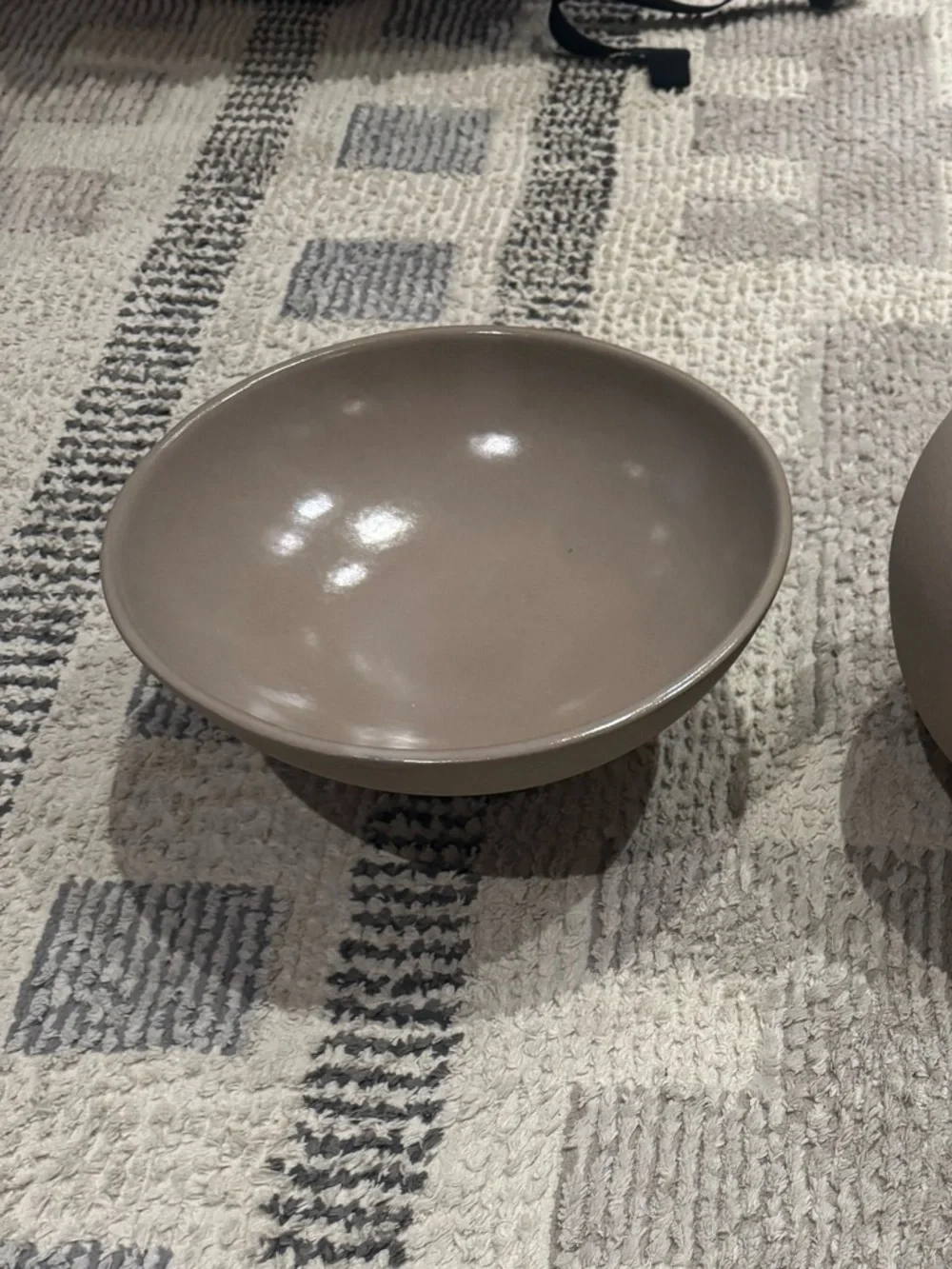 Leanne Ford for Crate & Barrel Clay Footed Bowl Decorative Centerpiece CB2